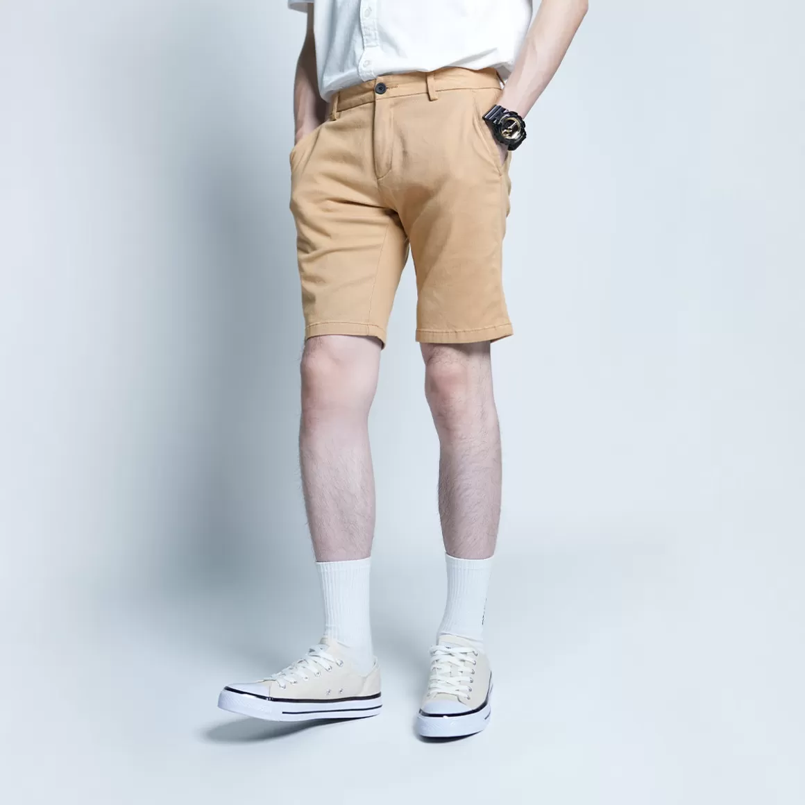 HIGH CULTURED Short Pants*Classic Stretch Slim-Fit Short Pants - 93