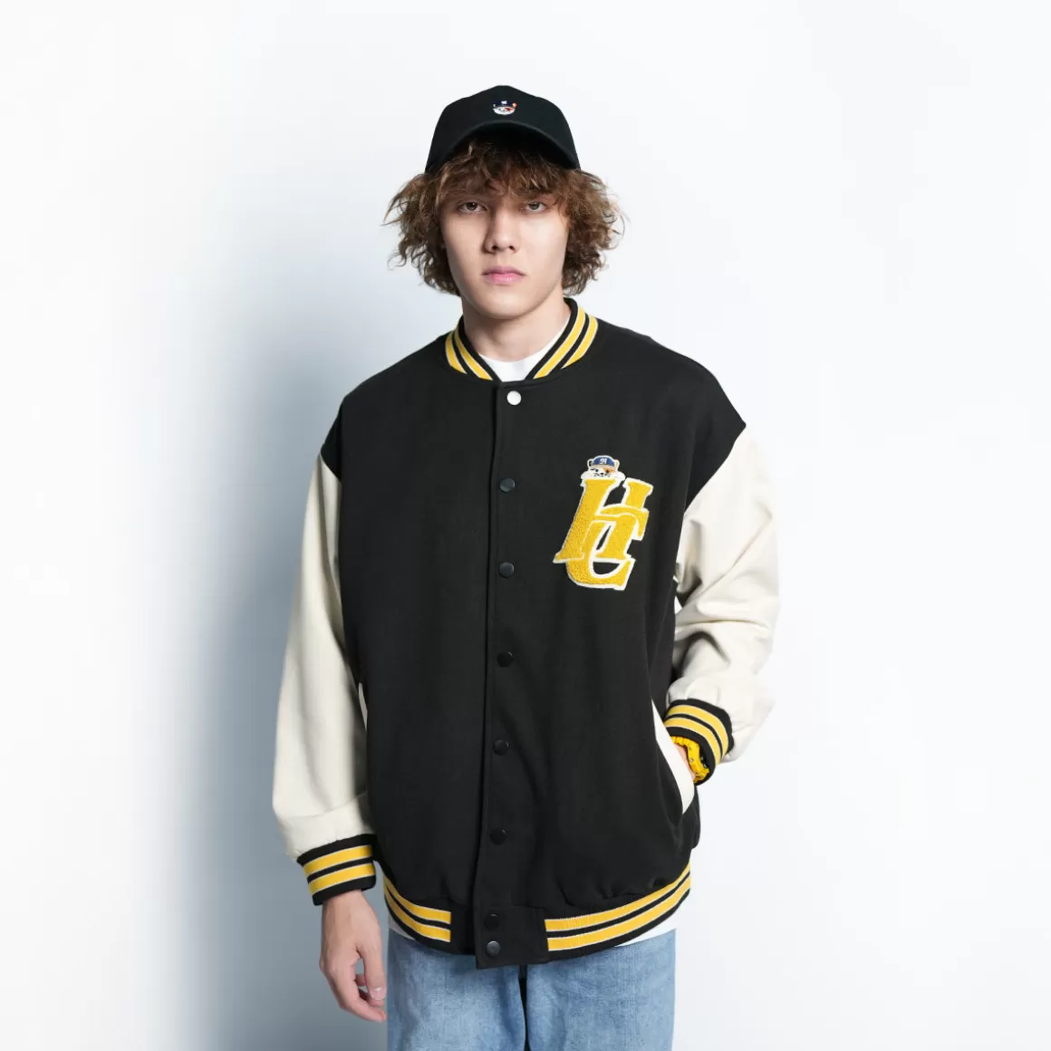 HIGH CULTURED Jackets*“Have A Nice Day” Haru Varsity Jacket - 131