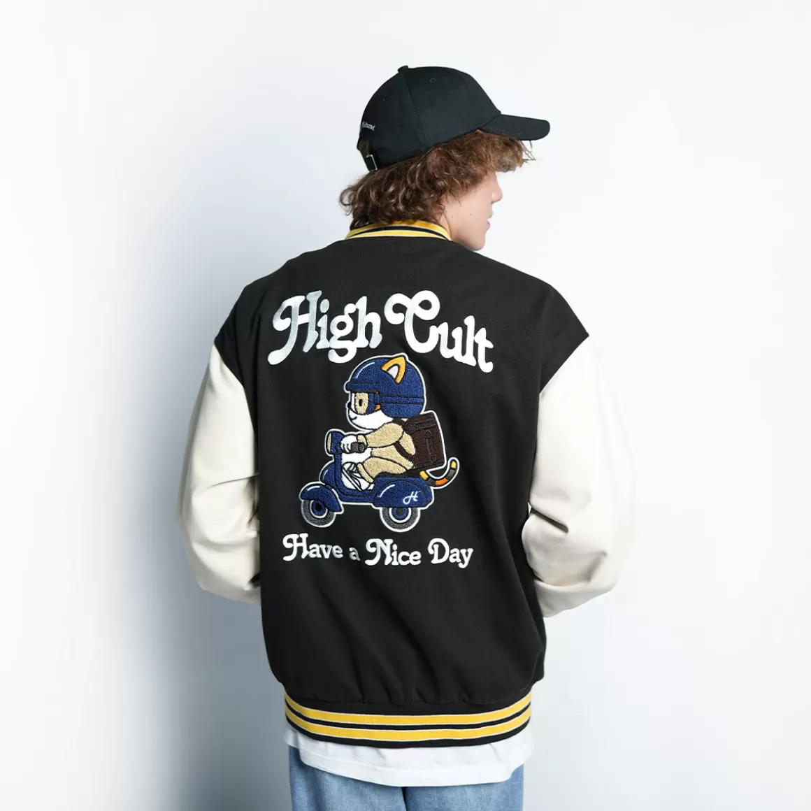 HIGH CULTURED Jackets*“Have A Nice Day” Haru Varsity Jacket - 131