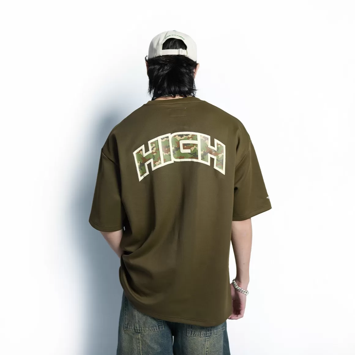 HIGH CULTURED T-Shirts | Loose Tee*High Classic Camo Logo Loose Tee - 1073