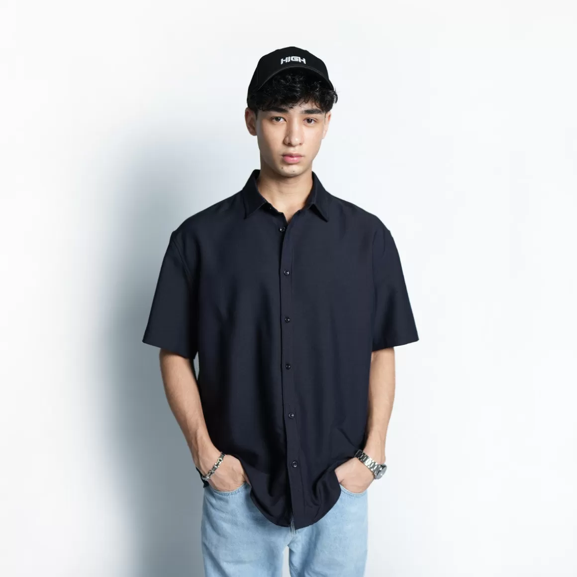 HIGH CULTURED Short Sleeve* Easy-iron Short Sleeve Shirt - 81