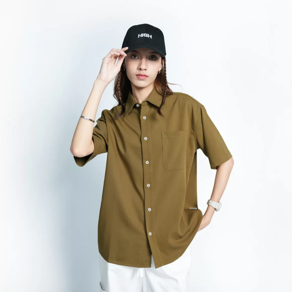 HIGH CULTURED Short Sleeve* Relaxed Short Sleeve Shirt With Pocket - 77