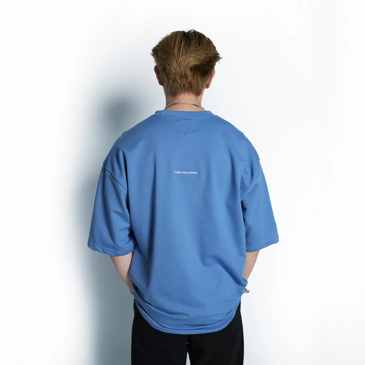 HIGH CULTURED T-Shirts | Loose Tee*High Embroidered Box Logo Loose Tee - 1039