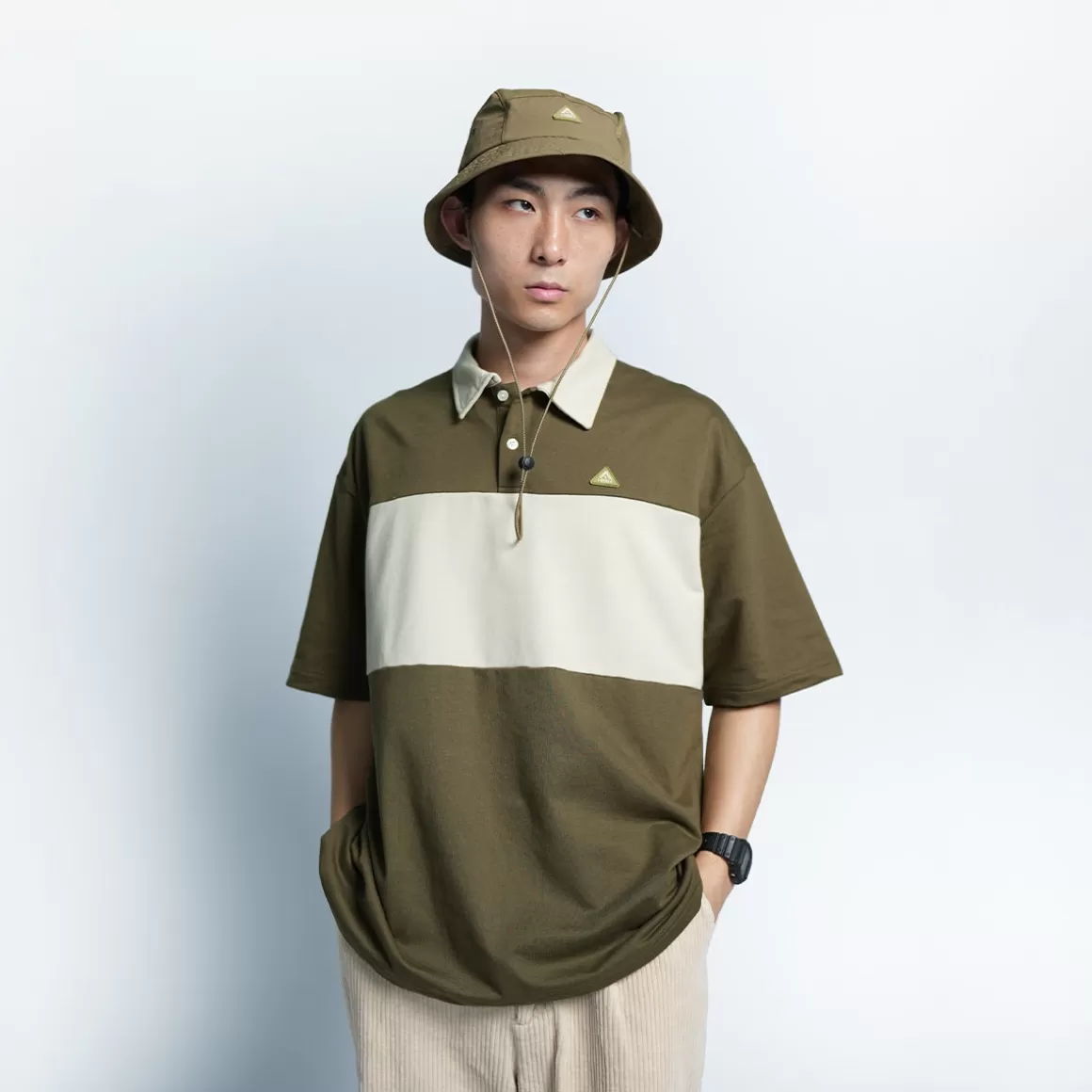 HIGH CULTURED Polo Tees*Outsiders Logo Loose Polo Tee - 141