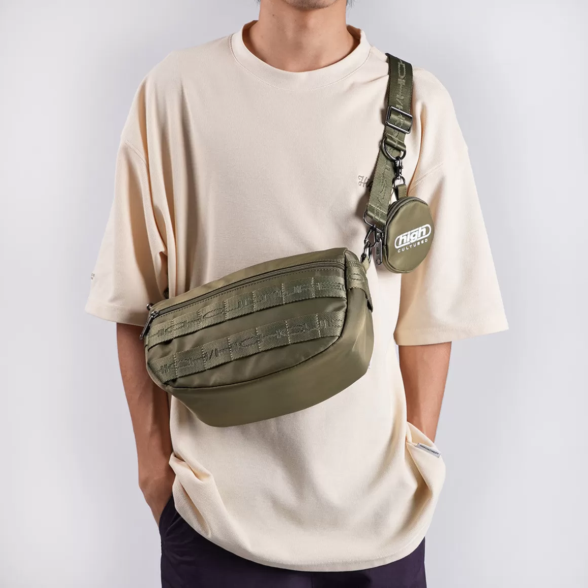 HIGH CULTURED Bags*Tactical Utility Half Moon Shoulder Bag - 69