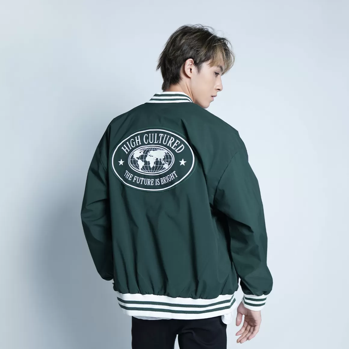 HIGH CULTURED Jackets*The Future Is Bright Vintage Varsity Jacket - 111
