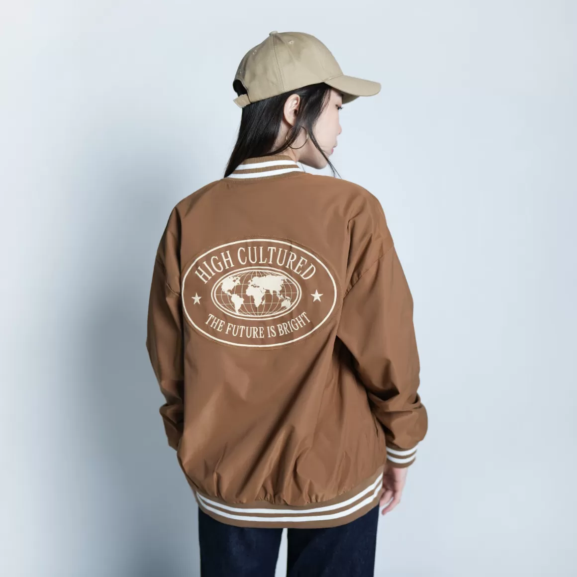 HIGH CULTURED Jackets*The Future Is Bright Vintage Varsity Jacket - 111