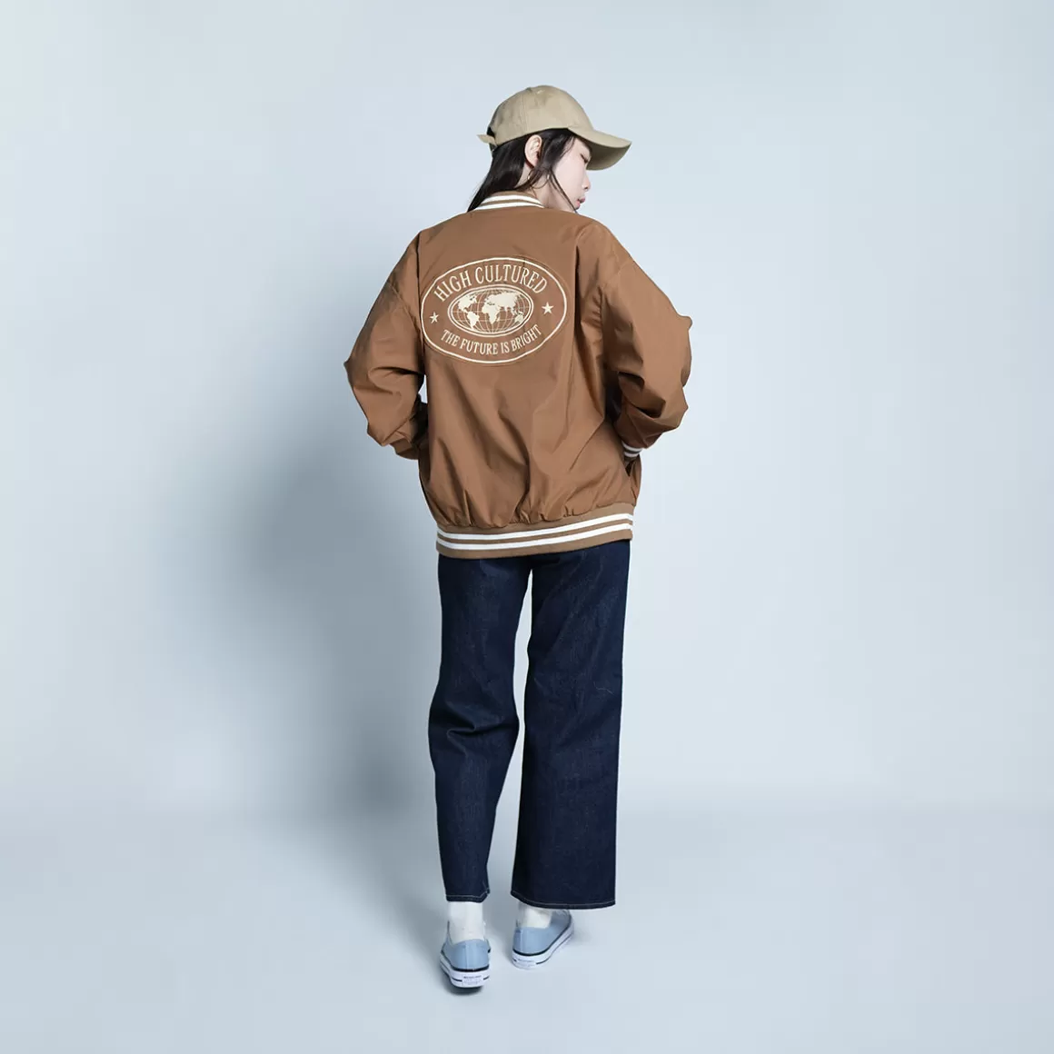 HIGH CULTURED Jackets*The Future Is Bright Vintage Varsity Jacket - 111