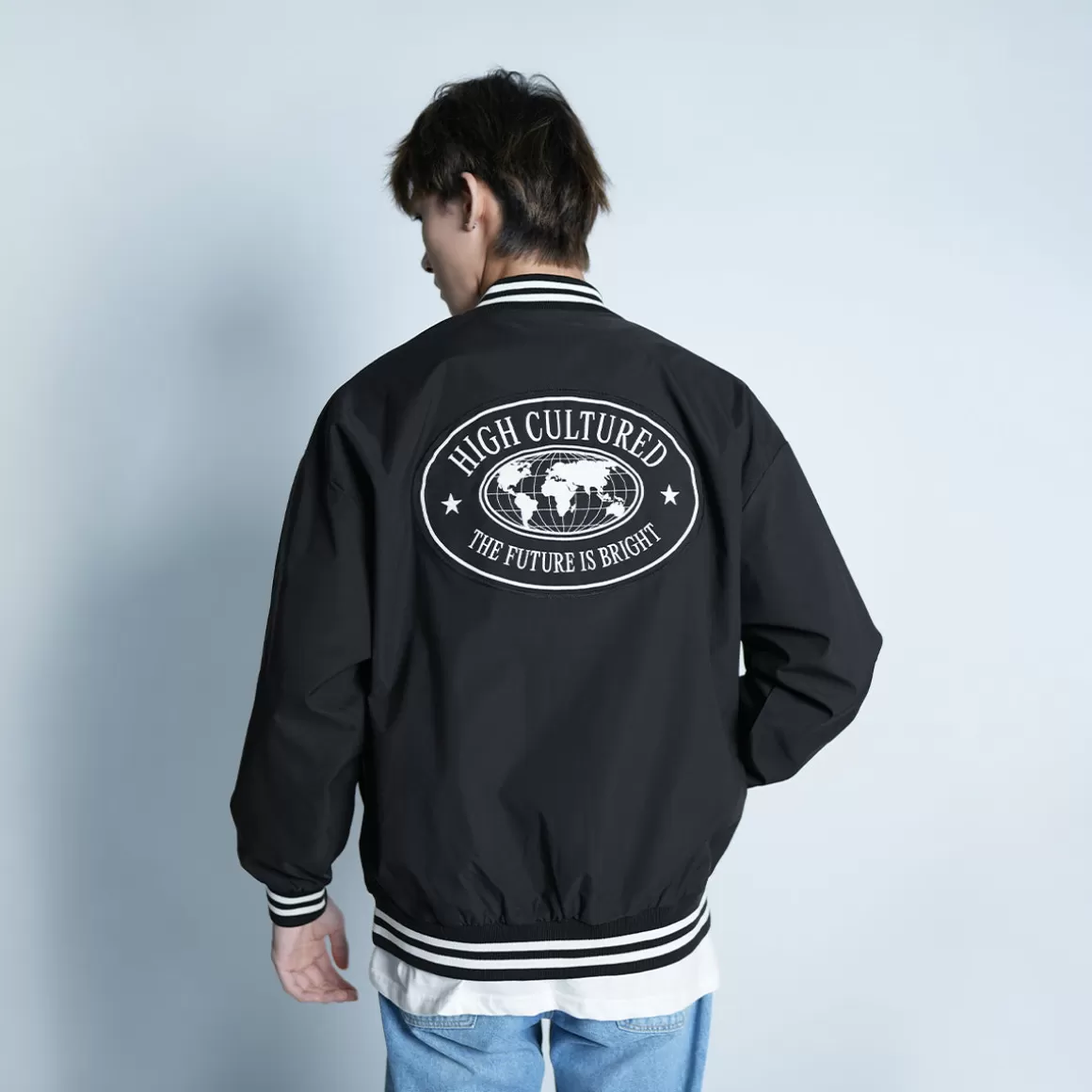 HIGH CULTURED Jackets*The Future Is Bright Vintage Varsity Jacket - 111
