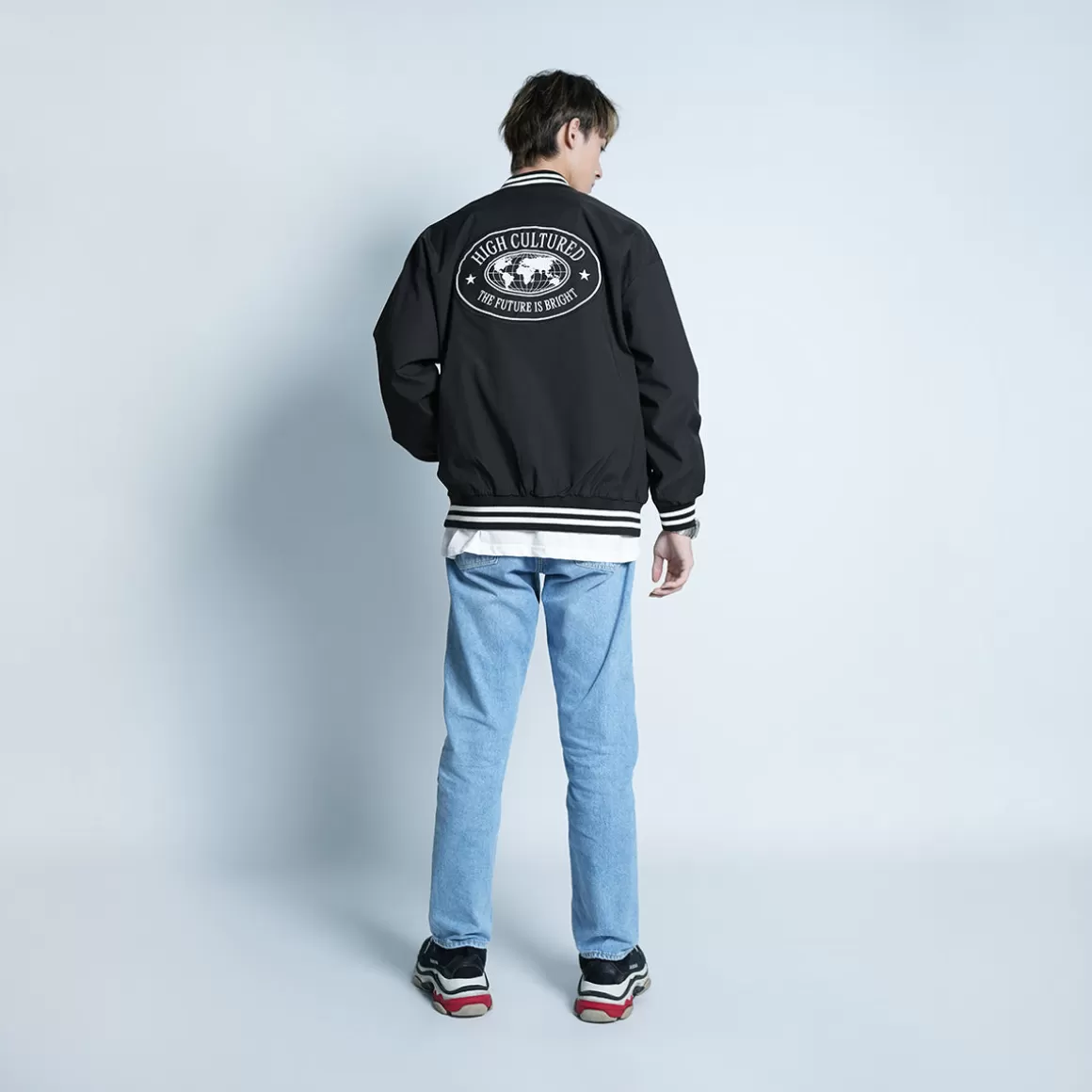 HIGH CULTURED Jackets*The Future Is Bright Vintage Varsity Jacket - 111